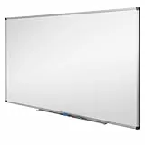 MOB Magnetisches Whiteboard 90x60cm mit Alurahmen und abnehmbare Stiftablage für Büro, Heim und Schule, Magnettafel kratzfest und trocken abwischbar | Magnetboard in Hoch- oder Querformat