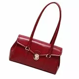 YROHGKPN Winter Umhängetasche PU Leder Unterarm Tasche Casual Top Koreanische Stile Achselhöhle Retro Handtaschen Koreanische Stile Schulter für Frauen