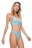 TRENDYOL Damen Strukturierter Bikini. Bikini Bottoms Contemporary, Blau, 38