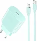 USB C Ladegerät Ladekabel für iPhone 15/15 Pro/15 Pro Max/15 Plus/iPad Pro/Air, Original 20W USB C Adapter PD 3.0 Schnellladegerät Netzteil Stecker mit 2M USB C Kabel Schnellladekabel