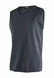 Maier Sports Peter, Ärmelloses Herren T-Shirt, Outdoorshirt mit Rundhals für Wandern und Freizeit, dryprotec Technologie, Atmungsaktiv, NFC-Chip für einfaches Recycling, Grau, XL
