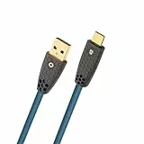 OEHLBACH USB Flex Charge AC - USB Typ A - Typ C Kabel – Ladekabel, patentierter Knickschutz, 10 Gbps Datenrate, 60 W Ladeleistung, TPE-Mantel, OFC Innenleiter, petrol – 1 m