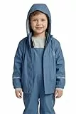 Kabooki LEGO® Kinder Regenset für Jungen und Mädchen | Wasserdicht (5.000 mm) & Verschweißte Nähte | Outdoor Regenanzug mit verstellbaren Hosenträgern & Reflektoren