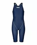 ARENA Powerskin ST Next Einteiliger Badeanzug für Mädchen, FINA-zugelassener Wettkampfanzug, Schwimmanzug für Mädchen aus Recyceltem Material, Gefütterter Einteiler mit Verstärkten Trägern