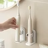Toski Elektrischer Zahnbürstenhalter 2er Set, Wand befestigter Zahnbürstenhalter, Ohne Bohren Halterung Elektrische Zahnbürste