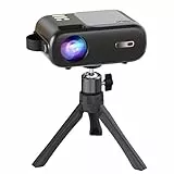 HORLAT Mini Beamer Stativ Projektorständer, Tragbar mit 360° Metall Drehbarer Kugelkopf für Kamera, Mini Beamer, Webcam (Seegrau Blau)