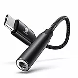 dapter USB C auf Klinke,Stouchi USB Typ C auf 3,5 mm Kopfhörer Adapter Aux Audio Dongle,HiRes DAC Chip,Kompatibel mit i-Phone 16/17 Air/Pro/Max,Samsung Galaxy S24 S23 Note20,Pixel 9,Pad Mini, Schwarz