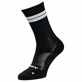 VAUDE Socken Bike Socks Mid II, ergonomisch gepolstert und atmungsaktiv, trocknet schnell, elastisch, black/black, 42-44