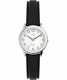 Timex Easy Reader Damen-Armbanduhr, 25 mm, schwarzes Lederarmband, T20441