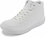 WHITIN Herren Canvas Minimalistische Barfußschuhe + Breite Zehenbox + Zero Drop, Farbe: Weiß, 45 EU