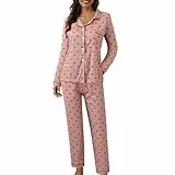 damenschlafanzüge Schlafanzüge Für Damen Pjama Set Schlafanzug Frauen Oberteil Lang Hausanzug Winter Schlafen Und Loungewear Große Größen Night Suits for Women Pijamas Pyjama