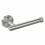 Toilettenpapierhalter, Eolax Perforation Rollenpapierhalter, Wandmontage, Edelstahl, Badezimmer, Küche, WC Klopapierhalter (Nickel gebürstet)