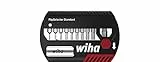 Wiha Bit Set FlipSelector Standard 25 mm Innensechskant 11-tlg. 1/4', Bitsatz mit magnetischem Universalhalter in praktischer Box, öffnen per Knopfdruck