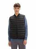 TOM TAILOR Denim Herren 1042139 Lightweight Steppweste, 29999-Black, M