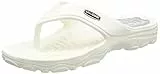 chung shi Unisex Zori Zehentrenner, Weiss/Grau, 43 EU (XL)