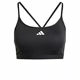 adidas Damen AeroReact Training 3Stripes Bra, Black, XL