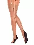 GLAMORY Delight 20 Strapsstrümpfe mit Naht-teint-schwarz-44-46