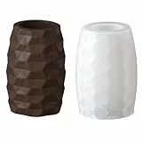 HIKLINK Silikonform Vase, 2 Stück Silikonformen für Vasen, Gießformen für Epoxidharz, Beton und Gips, DIY Formen für Blumentöpfe, Pflanzengefäße und Deko (B-1)