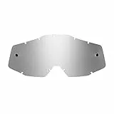 SeeCle SE-41S207-HZ silberfarbene, verspiegelte Ersatzgläser für Brillen, kompatibel mit 100% Racecraft/Strata/Accuri/Mercury Maske
