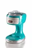 Ariete 76 Ice Crusher Party Time, Eismaschine, 30 W, abnehmbarer Eiscrusher-Korb, transparenter Deckel, Set aus Edelstahlklingen, Himmelblau