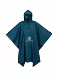 SCHIETWETTER Unisex Erw. Unisex Regenponcho Schauerregen Eva, Regenjacke, Funktionsjacke, Fahrradbekleidung, wasserdicht, mit Kapuze Petrol OS