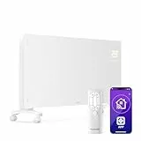 Klarstein Bornholm Konvektor Heizung 3000W, Standgerät & Wandmontage, leise, Thermostat, Timer, App & Fernbedienung, Kindersicherung, Elektroheizkörper für Räume bis 30m², Weiß