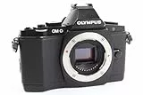 Olympus E-M5 OM-D Gehäuse kompakte Systemkamera (16 Megapixel, 7,6 cm (3 Zoll) Display, bildstabilisiert) schwarz