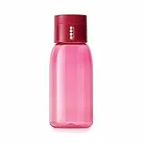 Joseph Joseph Dot - Trinkflasche mit Kontrollfunktion, 400 ml - pink, 7x7x18cm