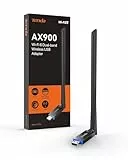 Tenda USB WLAN Stick Adapter für PC, AX900 Dualband 5/2.4Ghz, 6dBi Hochleistungsantenne, Soft-AP, MU-MIMO, WPA2, Windows 7/10/11, U11 Pro