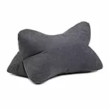 liebling Marco Lesekissen, Leseknochen, Bücherkissen, 100% Polyester, 40 x 25 cm, Farbe: anthrazit