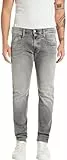 Replay Herren Jeans Anbass Slim-Fit Hyperflex mit Stretch, Grau (Medium Grey 096-1), 34W / 34L