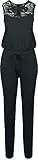 Urban Classics Damen Einteiler Ladies Lace Block Jumpsuit per pack Schwarz (Black 00007), Medium (Herstellergröße: M)