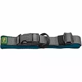 HUNTER Halsband Maldon, Farbe: Petrol, atmungsaktives Mesh, Robustes Nylon, lautlos & allergikerfreundlich, Zugentlastung, integriertes Adresslabel, besonders leicht, Größe: L