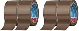 GRIFEMA GA4004-2, 2 Rollen Geräuscharmes Paketklebeband, Paketband für Versand, Umzug und Lagerung, Braun Verpackungsband, 66 m x 50 mm (Packung mit 2)