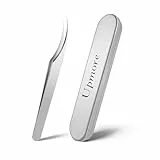 Upmore Mitesser Pinzette 0,01mm Präzisionsspitze – Edelstahl, gebogenes Design zur Entfernung von Mitessern, Pickeln & Flaumhaaren – Ideal für Gesicht, Nase, Kinn