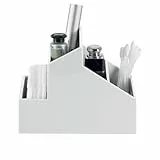 spirella Kosmetik Aufbewahrung Make up Organiser Skyline aus ABS individuell erweiterbar - passt in Spiegelschränke 8,5x13x10cm Weiß