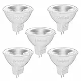Linkind GU5.3 LED Lampe 5W, ersetzt 50 Watt, 5000K Tageslichtweiß 520Lm MR16 Spot Reflektor mit 36° Abstrahlwinkel, AC/DC 12V LED Energiesparlampe GU5.3, nicht dimmbar, 5 Stück
