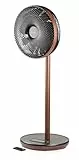 DOMO DO8155 Standventilator - DC ECO Fan - Wood Style – 3D Oszillation – Fernbedienung – flüsterleise – Baby Modus – Ø 33 cm