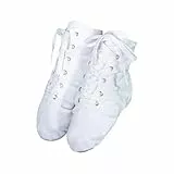 Jazzschuhe Unisex Tanzschuhe Damen Jazzstiefe Professionelle Ballettschuhe Leinwand Mit Ledersohle Jazzstiefel Geeignet Für Gymnastikschläppchen Showtanztauglich High Top Tanzschuhe Jazz Stiefel