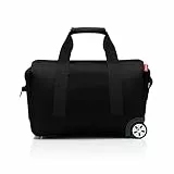 reisenthel Allrounder Trolley Black Vielseitige Reisetasche auf Rollen für Reisen, Arbeit oder Freizeit 2-stufiger Teleskopgriff, 2 leichtgängige Rollen