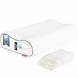 Blumtal Nackenstützkissen - Orthopädisches Kissen - Memory Foam Kissen - Oeko-TEX zertifiziertes Kopfkissen Nackenschmerzen - ergonomisches Kopfkissen Seitenschläfer - Nackenkissen Bett - Neck Pillow