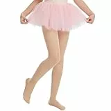 HIPOWER Strumpfhose Mädchen 40 DEN Kinder Feinstrumpfhose Tanzstrumpfhose Ballettstrumpfhose Atmungsaktiv Blickdicht