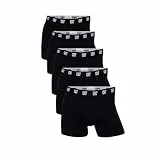 CR7 Herren Cotton Trunk Boxershorts, 5er Pack, Black, 2XL