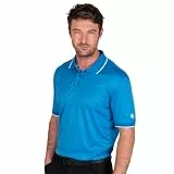 Island Green IGTS1899 Herren-Poloshirt mit Rückenpasse-Detail, Himmelblau, XL