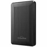 UnionSine 1TB Externe Festplatte, 2,5 Zoll USB 3.0 Backups HDD Tragbarefür für PC, Mac, TV, PS4, Schwarz HD3513