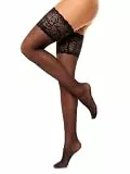 GLAMORY Comfort 20 halterlose Strümpfe-schwarz-52-54