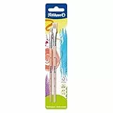 Pelikan 720375 Borstenpinsel Sorte 613F, Größe: 4 und 10, 2 Stück
