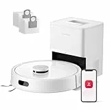 roborock Q7 L5+ Set Saugroboter mit Wischfunktion Absaugstation, verbessert von Q5 Pro+, Dual Anti-Tangle System, 8000Pa Saugkraft, LiDAR-Navigation, Staubsauger Roboter für Teppiche & Tierhaar, Weiß