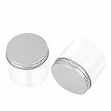 BESTYASH 6 Stück Transparente Kunststoff Vorratsdosen mit Aluminiumdeckel Lebensmittelechte Auslaufsichere Aufbewahrungsbehälter für Küche Snacks Tee Stapelbar und Dicht