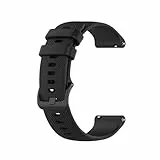 generisch 22 mm Silikon-Uhrenarmband Kleines Karomuster Schnellwechsel-Armband Sport-Ersatzarmband für Smartwatch Fitness-Tracker